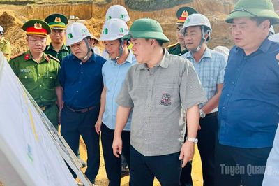 Đẩy nhanh tiến độ thi công, đảm bảo chất lượng Dự án xây dựng Trường PTNT liên cấp TH&THCS xã Lũng Cú và xã Thắng Mố
