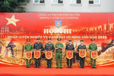 Hội thi huấn luyện CSCĐ Hà Nội 2026: Nâng cao kỹ năng chiến đấu