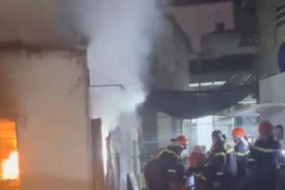 Công an TP Cần Thơ tìm người liên quan vụ cháy 4 căn nhà ở Ô Môn