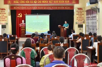 Nâng cao kiến thức an toàn thực phẩm cho 80 hội viên nông dân xã Minh Tâm