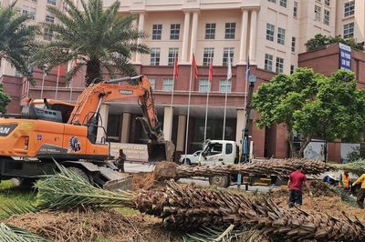 Hiện trạng nút giao Dương Đình Nghệ – Mễ Trì trước ngày xây hầm chui 655m