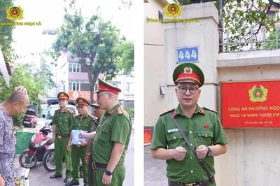 Cốc trà đá 6 triệu đồng trong clip cảnh báo lấn chiếm vỉa hè của Công an phường