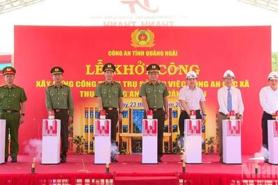 Quảng Ngãi khởi công xây dựng trụ sở làm việc Công an cấp xã