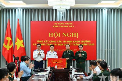 Thượng tướng Trương Thiên Tô dự tổng kết của Khối thi đua số 3 Bộ Quốc phòng