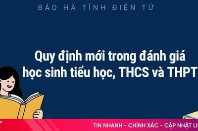 [Infographic] Quy định mới trong đánh giá học sinh tiểu học, THCS và THPT