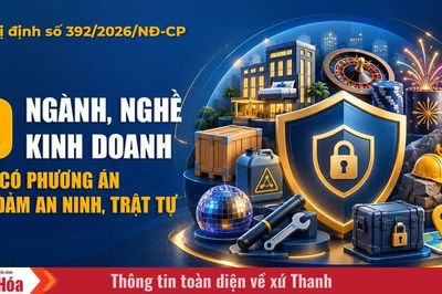 10 ngành, nghề kinh doanh phải có phương án bảo đảm an ninh, trật tự