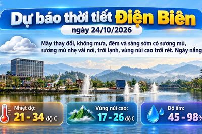 Bản tin Dự báo thời tiết ngày 24/10/2026