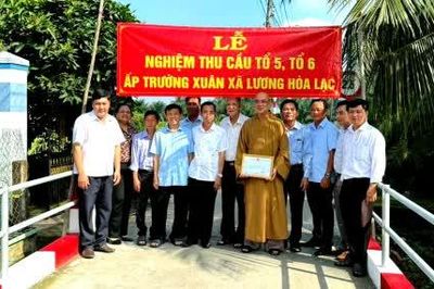 Xã Lương Hòa Lạc: Đưa vào sử dụng cầu giao thông nông thôn