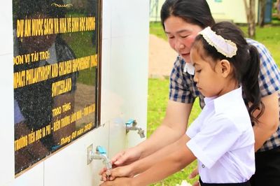 Nước sạch về điểm trường vùng khó