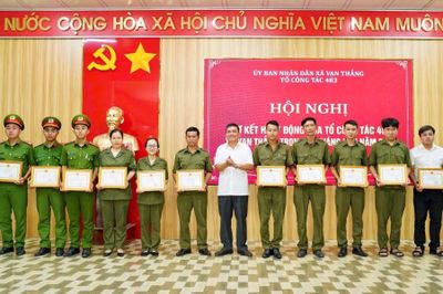 Xã Vạn Thắng sơ kết hoạt động của Tổ công tác 483