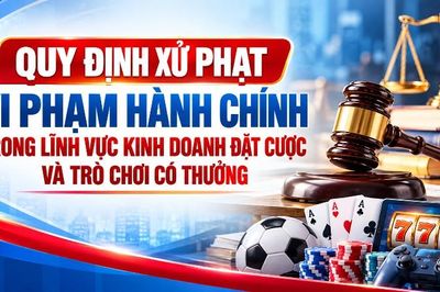 Quy định xử phạt vi phạm hành chính trong lĩnh vực kinh doanh đặt cược và trò chơi có thưởng