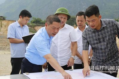 Lãnh đạo UBND tỉnh kiểm tra tình hình triển khai hai dự án khu đô thị tại xã Chi Lăng