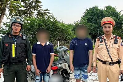 Cảnh sát giao thông Lào Cai: Ngăn chặn thiếu niên tăng ga bỏ chạy với 8 lỗi vi phạm giao thông