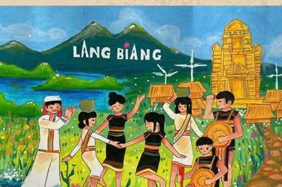 Học sinh vùng biên vẽ những mùa hoa Lâm Đồng