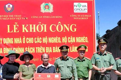 Công an tỉnh Lâm Đồng khởi công xây dựng nhà ở cho hộ cận nghèo tại xã Bảo Lâm 4