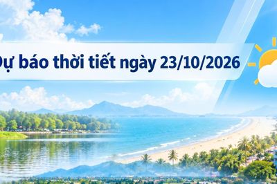Dự báo hôm nay 23/10: Tây Bắc bộ có nơi 35°C, miền Tây Nam bộ mưa dông