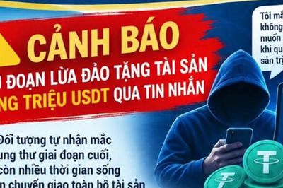 Cảnh báo thủ đoạn lừa đảo tặng hàng triệu USDT qua tin nhắn