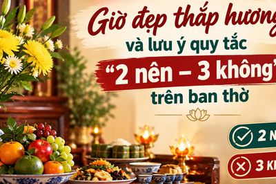 Rằm tháng 9 âm lịch 2026: Giờ đẹp thắp hương và lưu ý quy tắc '2 nên – 3 không' trên ban thờ