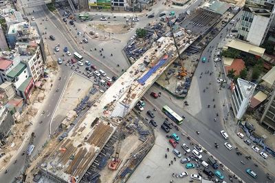 Hai cầu vượt Vành đai 1 tăng tốc thi công, hướng tới hoàn thành cuối năm 2026