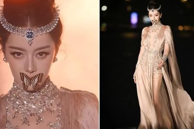 Chú bướm trên môi Địch Lệ Nhiệt Ba là thật hay giả, vì sao bay đi đúng lúc?