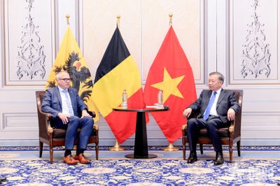 Tổng Bí thư, Chủ tịch nước Tô Lâm tiếp Bộ trưởng - Thủ hiến vùng Wallonie và Bộ trưởng - Thủ hiến vùng Flanders