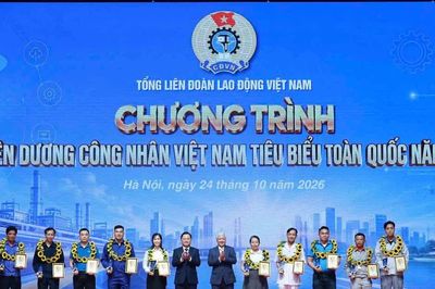 Tôn vinh 10 gương mặt Công nhân Việt Nam tiêu biểu toàn quốc năm 2026