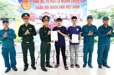 26 thanh niên ở một phường Quảng Ninh viết đơn tình nguyện nhập ngũ