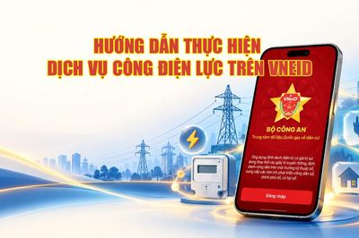 Hướng dẫn thực hiện dịch vụ công điện lực trên VNeID