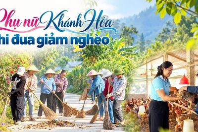 Phụ nữ xã Khánh Hòa thi đua giảm nghèo