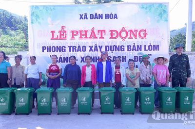 Xã Dân Hóa xây dựng cảnh quan môi trường sáng, xanh, sạch, đẹp