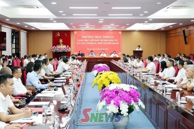 Thường trực Tỉnh ủy làm việc với các nhà đầu tư về tiến độ triển khai dự án