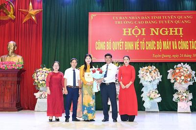 Trường Cao đẳng Tuyên Quang kiện toàn, sắp xếp tổ chức bộ máy và cán bộ