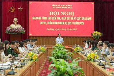 Ủy ban Kiểm tra Tỉnh ủy triển khai nhiệm vụ quý IV/2026