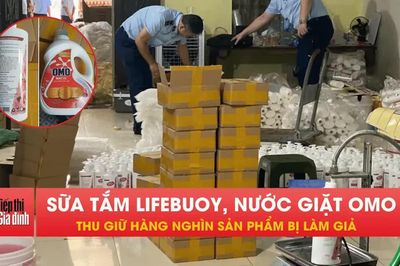 Hà Nội phát hiện kho hàng nghi giả OMO, Lifebuoy gần 600 triệu
