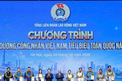 Tuyên dương 10 công nhân Việt Nam tiêu biểu toàn quốc năm 2026