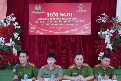 Công an phường Phú Lương tăng cường đối thoại với nhân dân, chủ động phòng ngừa tội phạm từ cơ sở