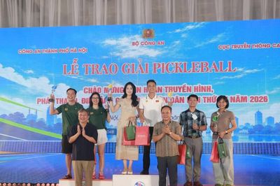 Bế mạc Giải Pickleball chào mừng Liên hoan Truyền hình, Phát thanh, Điện ảnh CAND lần thứ XV