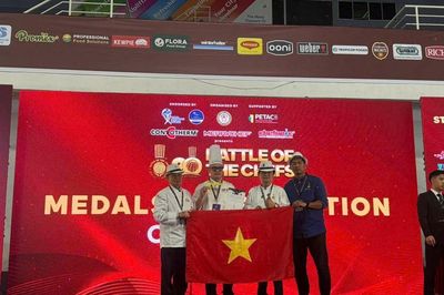 Đội tuyển đầu bếp Hà Nội giành Huy chương Vàng cuộc thi nấu ăn quốc tế