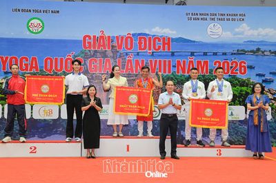 Đoàn Khánh Hòa đoạt giải nhất Giải vô địch Yoga quốc gia, lần thứ VIII