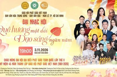 Đêm nhạc đặc biệt 'Quê hương một dải - Đạo sáng ngàn năm' chào mừng Đại hội X GHPGVN tại Nhà hát Hoà Bình