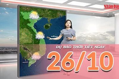 [Video] Dự báo thời tiết ngày 26/10/2026: Nắng giảm ở Bắc Bộ, Trung Bộ chiều tối có mưa
