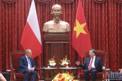 [Ảnh] Tổng Bí thư, Chủ tịch nước Tô Lâm tiếp Thủ tướng Ba Lan Donald Tusk