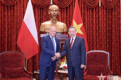 Tổng Bí thư, Chủ tịch nước Tô Lâm tiếp Thủ tướng Ba Lan