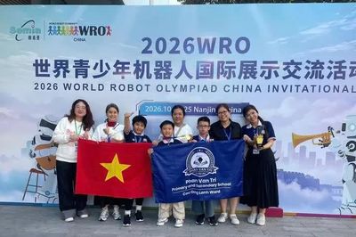 Học sinh Trường Tiểu học - THCS Phan Văn Trị giành giải nhất cuộc thi robotics quốc tế