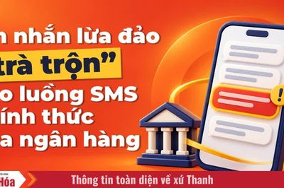 Tin nhắn lừa đảo “trà trộn” vào luồng SMS chính thức của ngân hàng