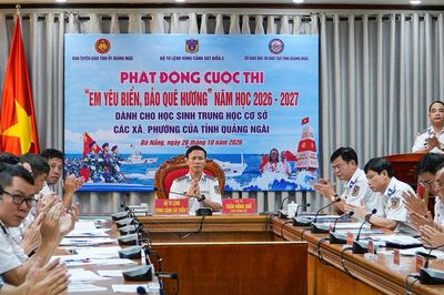 Bộ Tư lệnh Vùng Cảnh sát biển 2 phát động cuộc thi 'Em yêu biển, đảo quê hương'
