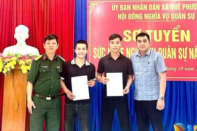 Xã Quế Phước có 15 thanh niên viết đơn tình nguyện nhập ngũ