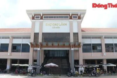 Tiểu thương chợ Cao Lãnh bắt đầu chuyển sang chợ mới