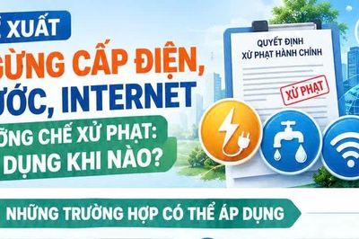 Đề xuất ngừng cấp điện, nước, Internet để cưỡng chế xử phạt: Áp dụng khi nào?