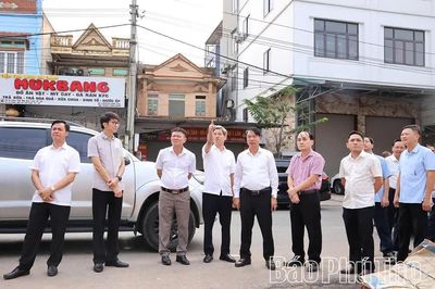 Tháo gỡ vướng mắc giải phóng mặt bằng dự án đường Thổ Tang - Vĩnh Sơn